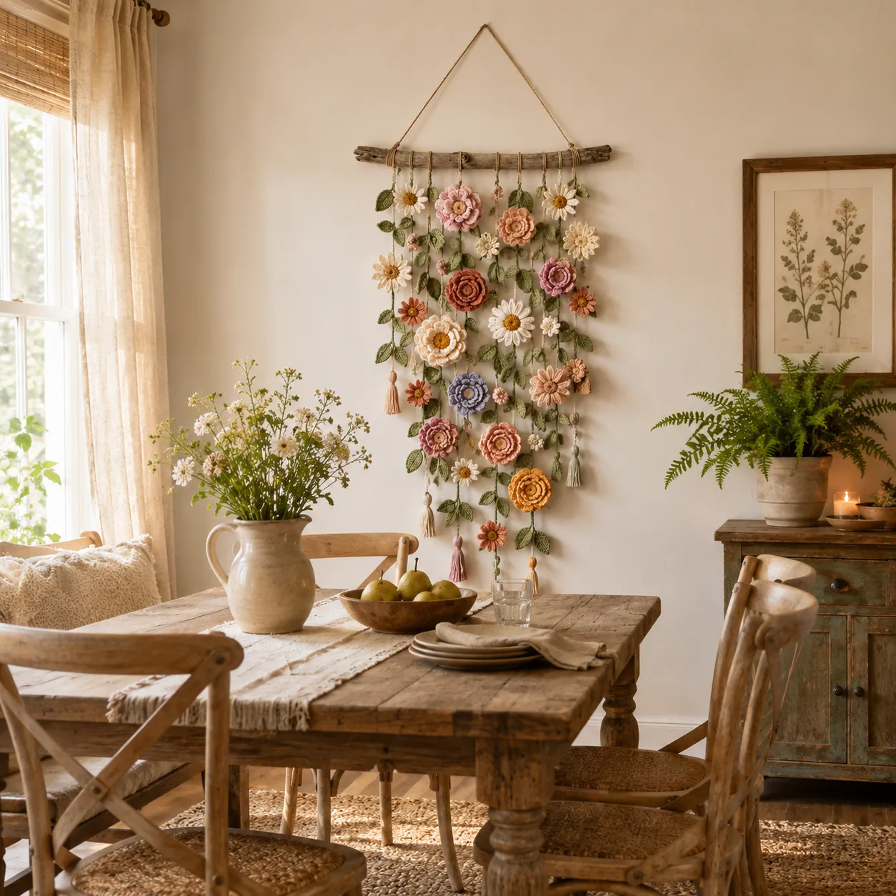 WildPetal – Cottagecore Crochet Wall Décor