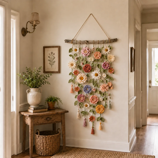 WildPetal – Cottagecore Crochet Wall Décor
