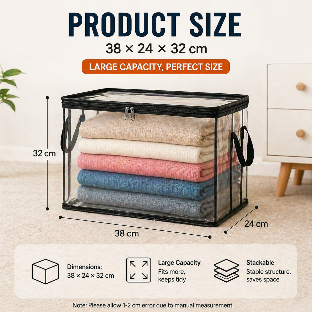MaxSpace - Stackable Closet Storage Bag