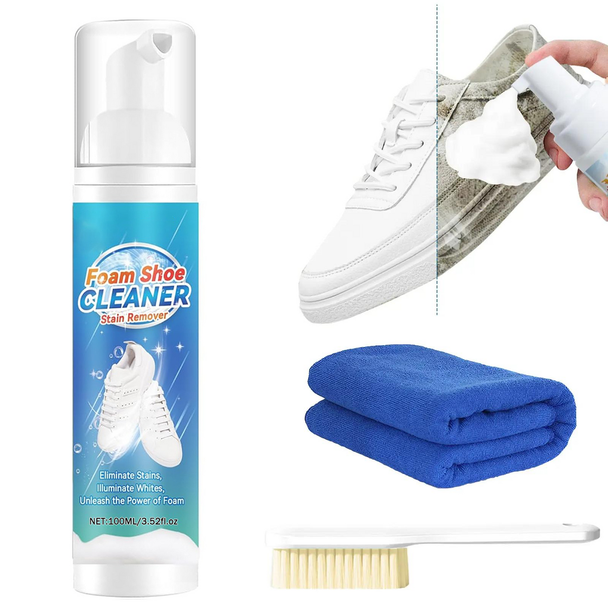 SoleSpark – Quick Foam Sneaker Cleaning Kit