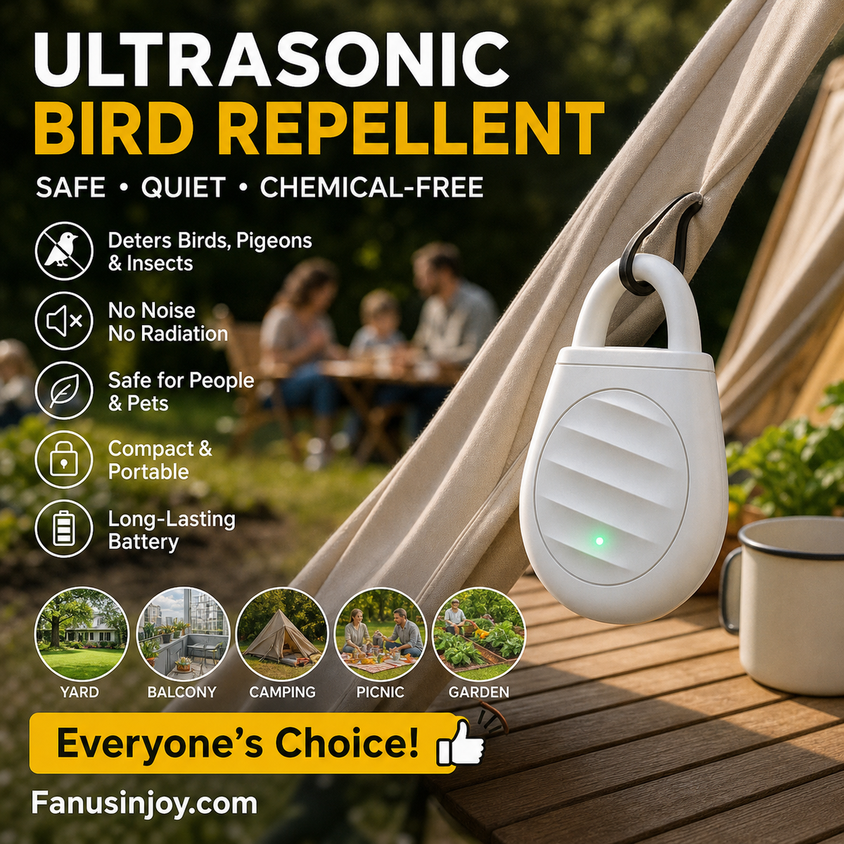 SonicAway – Portable Ultrasonic Pest Deterrent