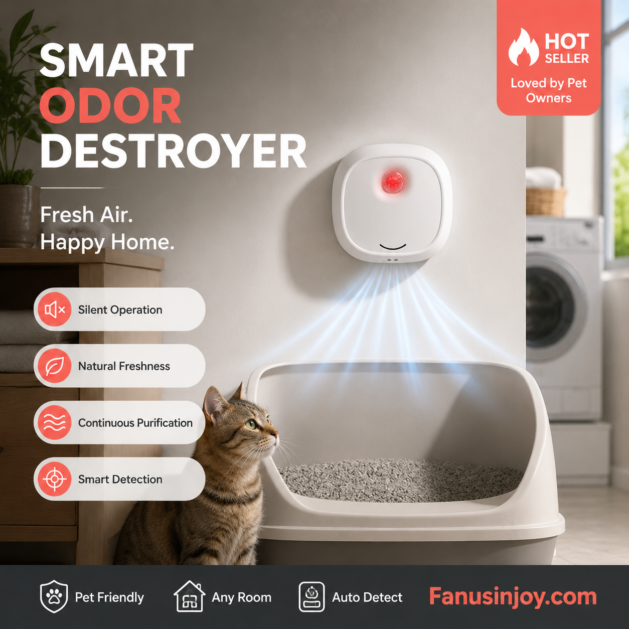 PawBreeze – Quiet Indoor Pet Odor Eliminator