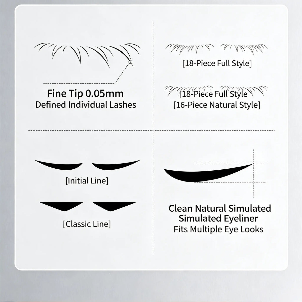 LashCraft – 3-In-1 Eyeliner & Lower Lash Stamp Kit