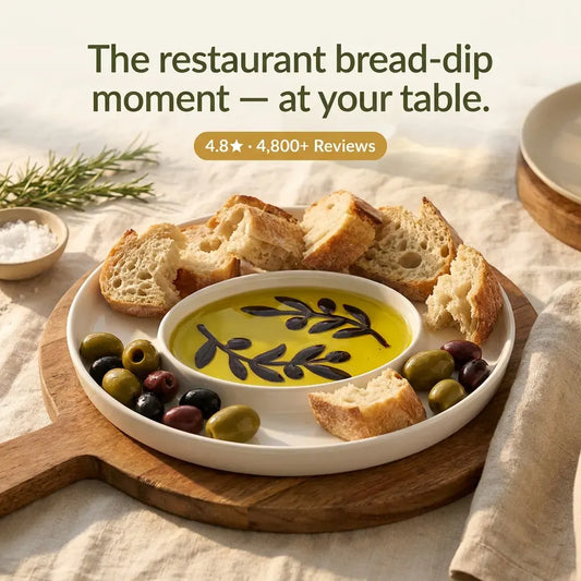 OliveDip – Elegant Oil & Vinegar Dipping Dish
