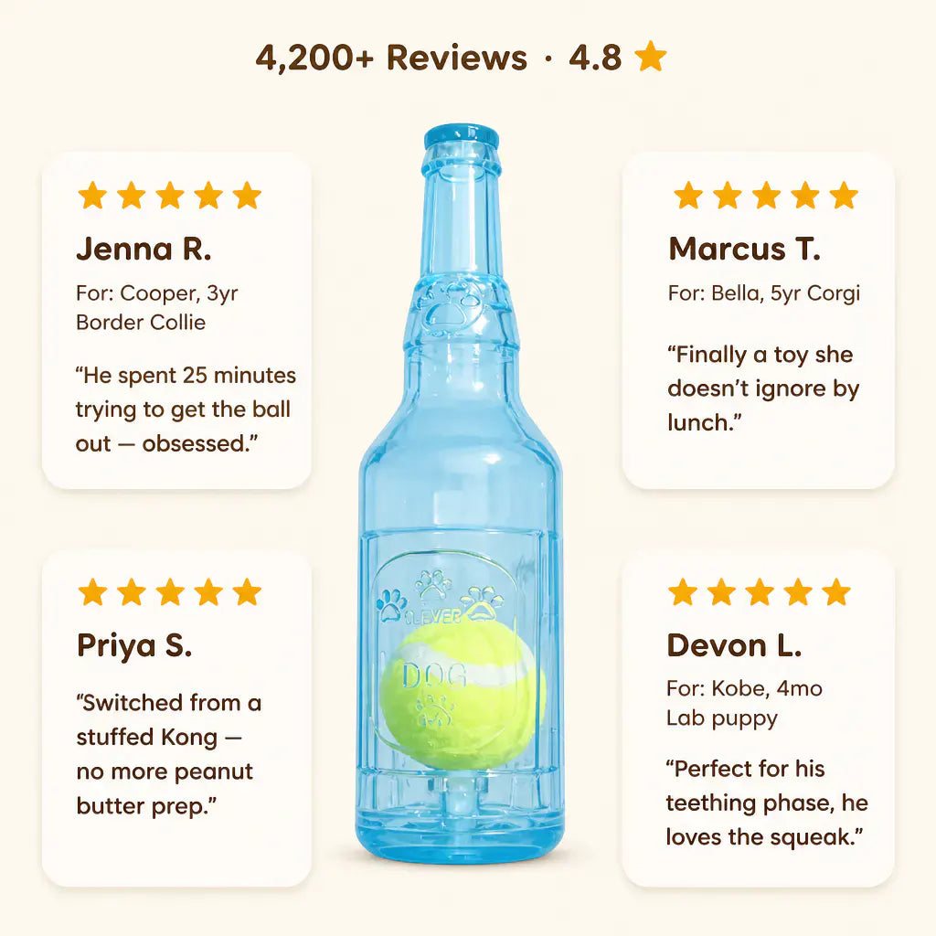 BarkBrew – Interactive Beer Bottle Dog Toy