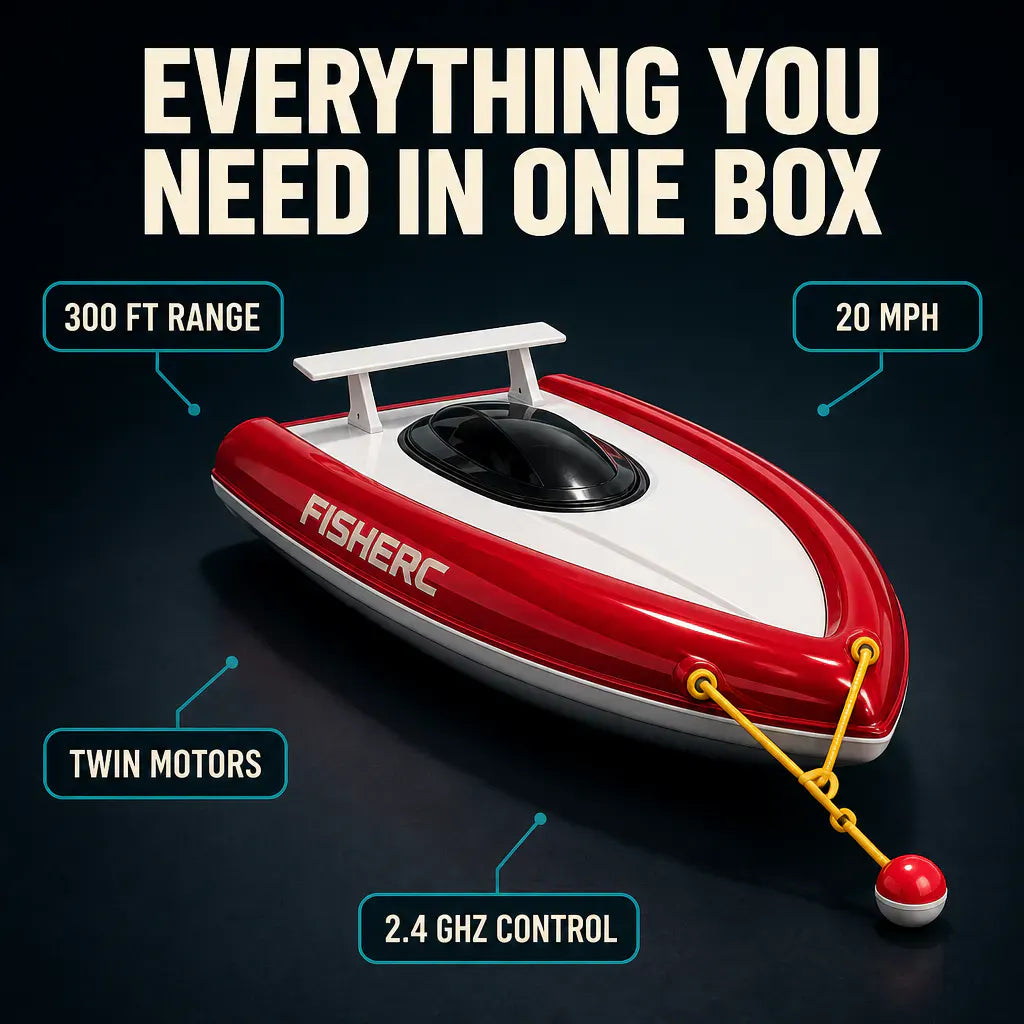 BaitRunner – RC Remote-Controlled Fishing Bait Boat