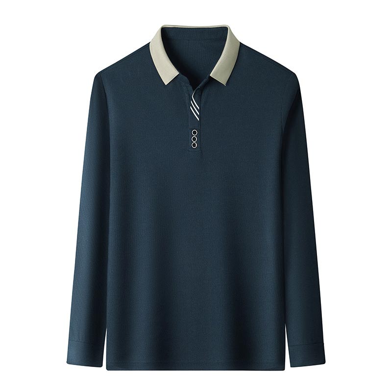 EliteWear – Men’s Modern Lapel Collar T-Shirt