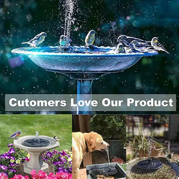 SolaraFlow – Solar Bird Bath Fountain Pump