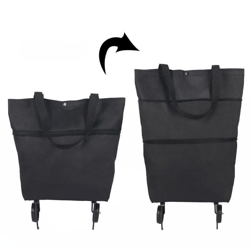 CartCaddy – Foldable Rolling Shopping Bag