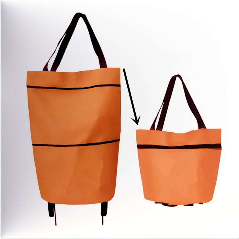 CartCaddy – Foldable Rolling Shopping Bag
