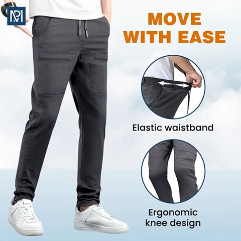 FlexOra – High-Stretch Multi-Pocket Cargo Pants