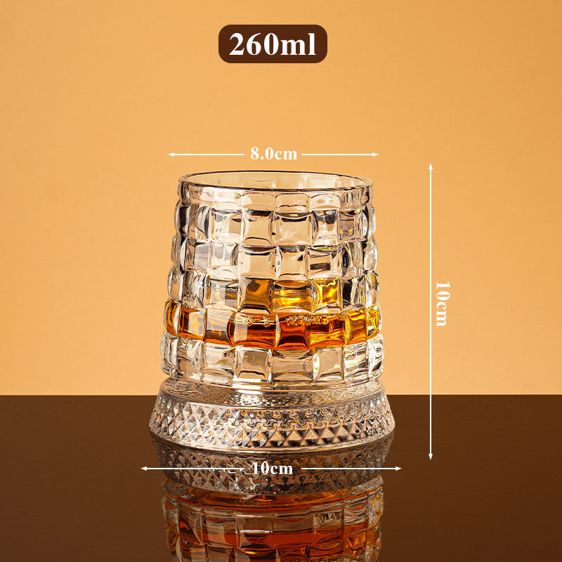 WhiskeyWhirl – 360° Rotating Drinking Glass