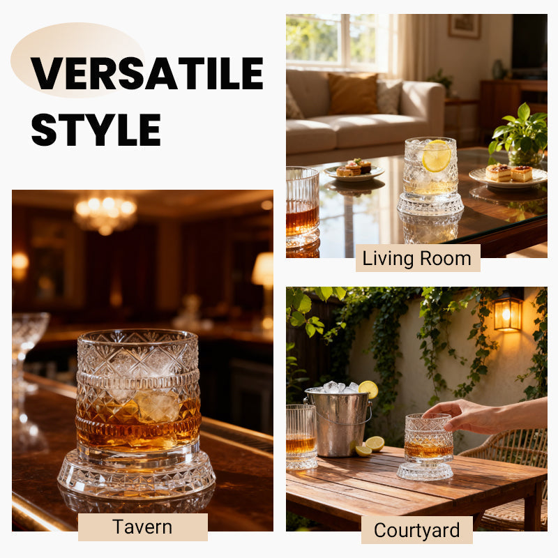 WhiskeyWhirl – 360° Rotating Drinking Glass