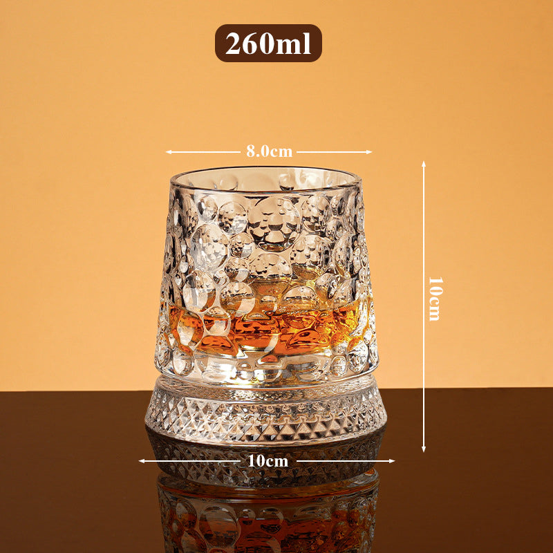 WhiskeyWhirl – 360° Rotating Drinking Glass