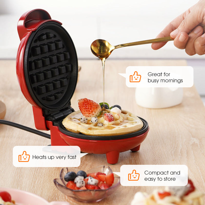 Mini Electric Waffle Maker for Easy Breakfast