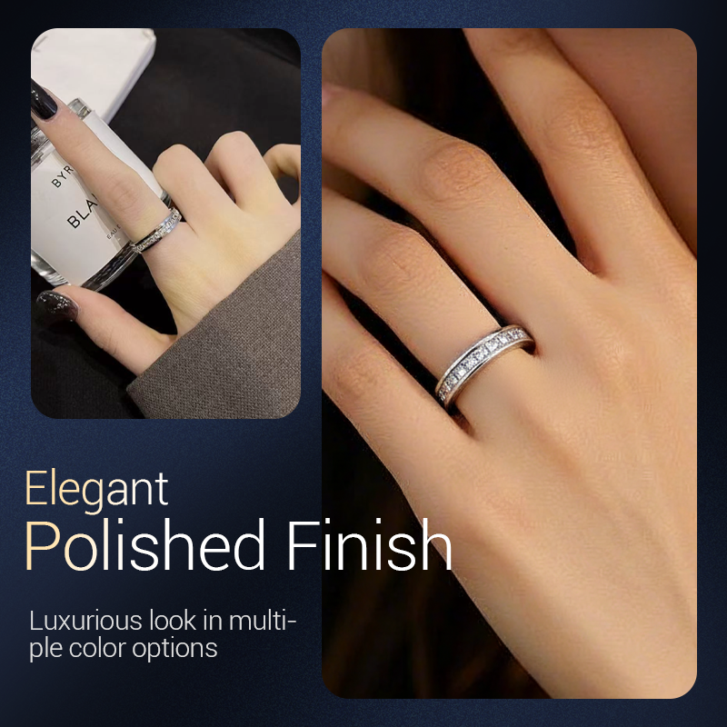 GlimmerTwist – Rotating Crystal Fashion Ring