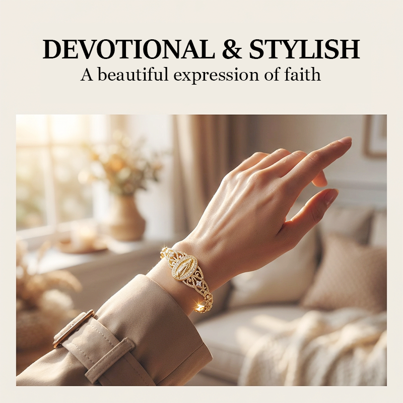 FaithLuxe – Virgin Mary Inspirational Bracelet