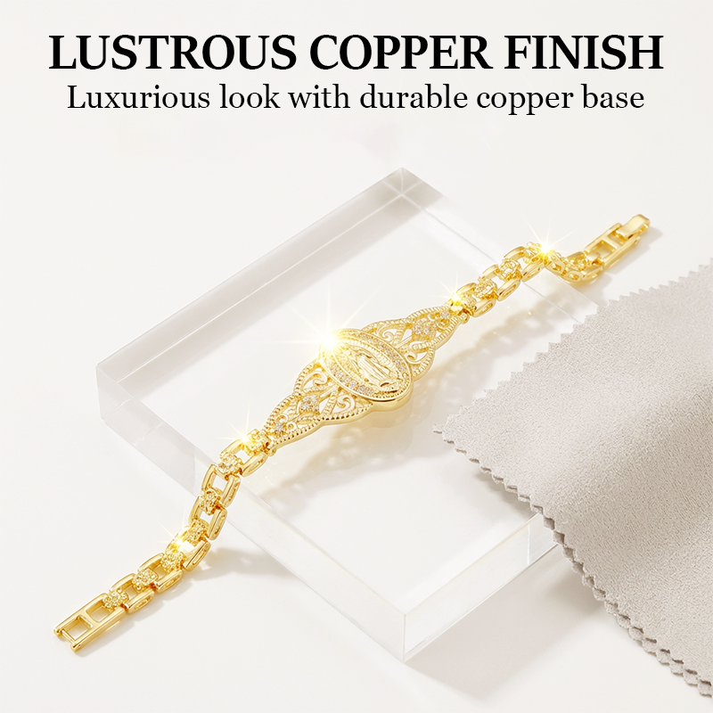 FaithLuxe – Virgin Mary Inspirational Bracelet