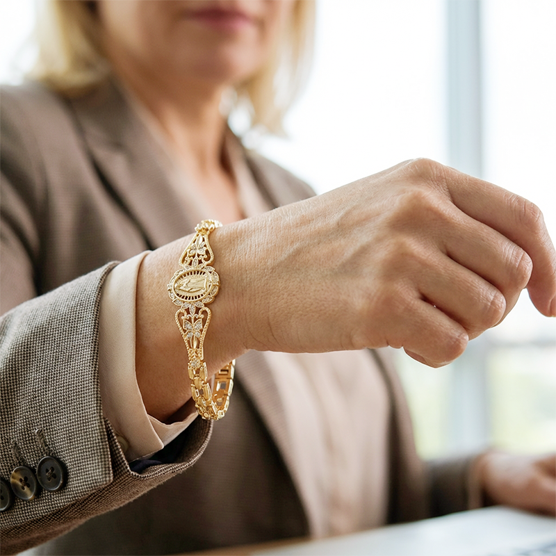 FaithLuxe – Virgin Mary Inspirational Bracelet