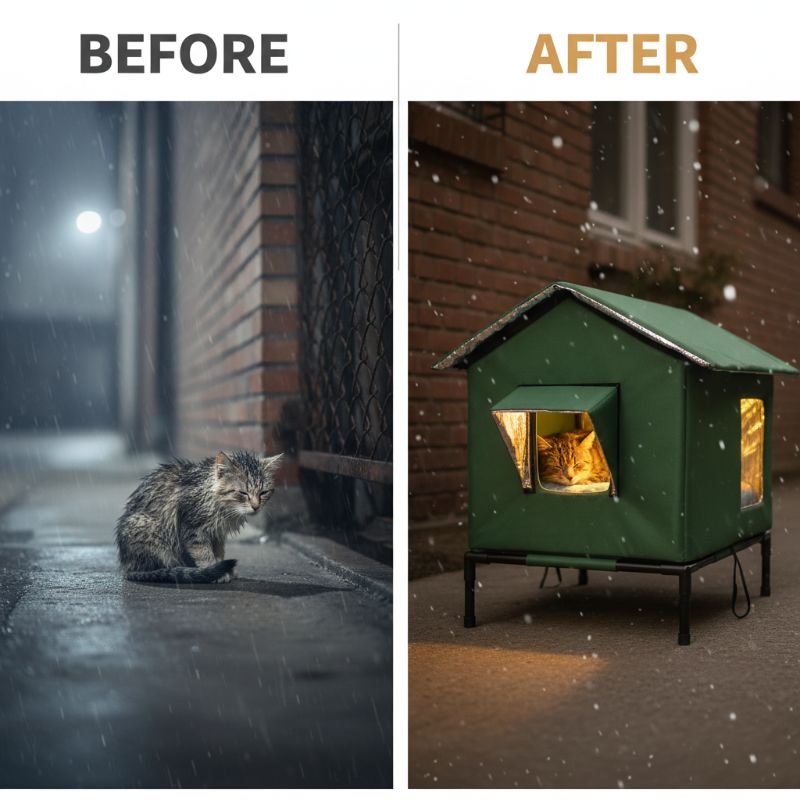 PawHaven – All-Weather Elevated Outdoor Cat House