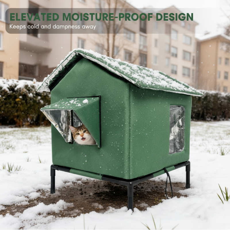 PawHaven – All-Weather Elevated Outdoor Cat House