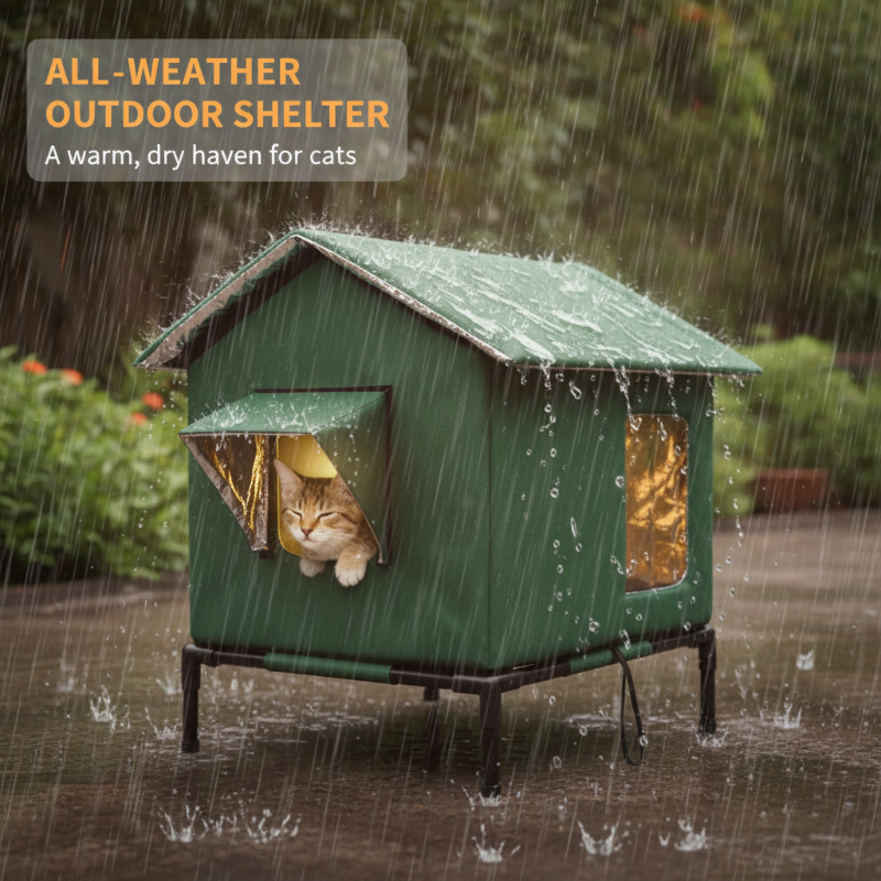 PawHaven – All-Weather Elevated Outdoor Cat House