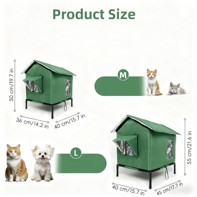 PawHaven – All-Weather Elevated Outdoor Cat House