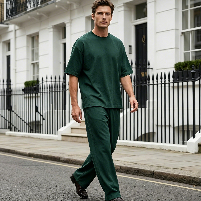 FlexStyle – Men’s Wide-Leg Two-Piece Set