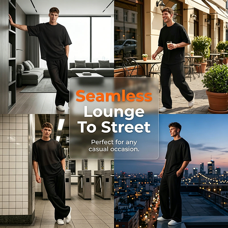 FlexStyle – Men’s Wide-Leg Two-Piece Set