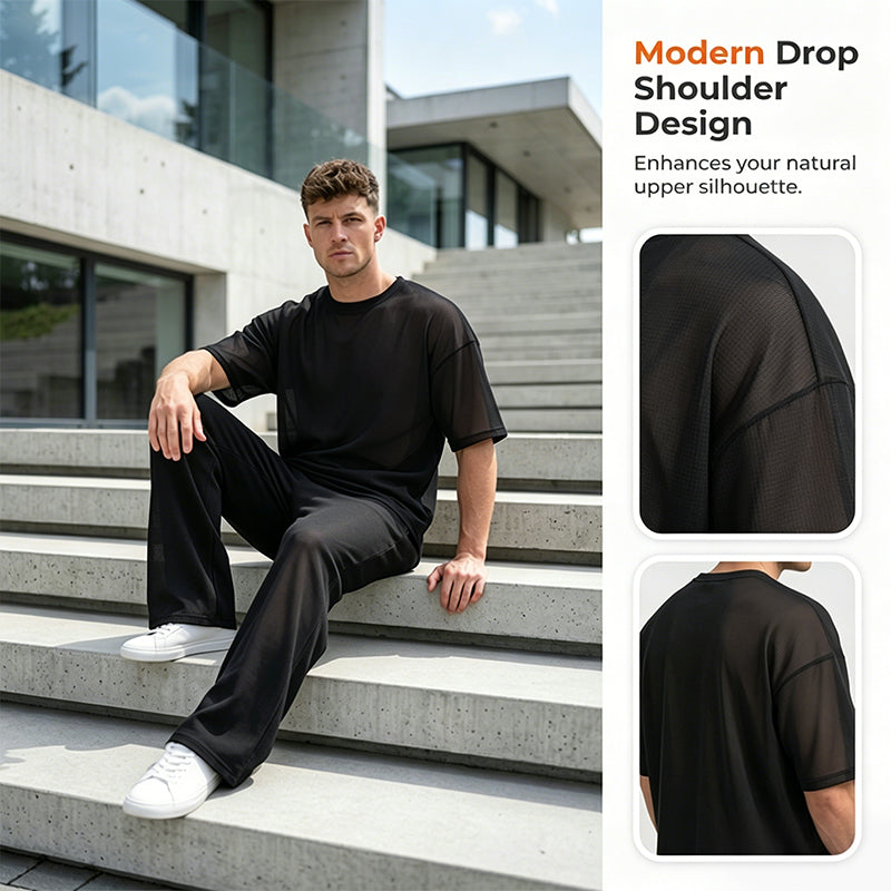 FlexStyle – Men’s Wide-Leg Two-Piece Set