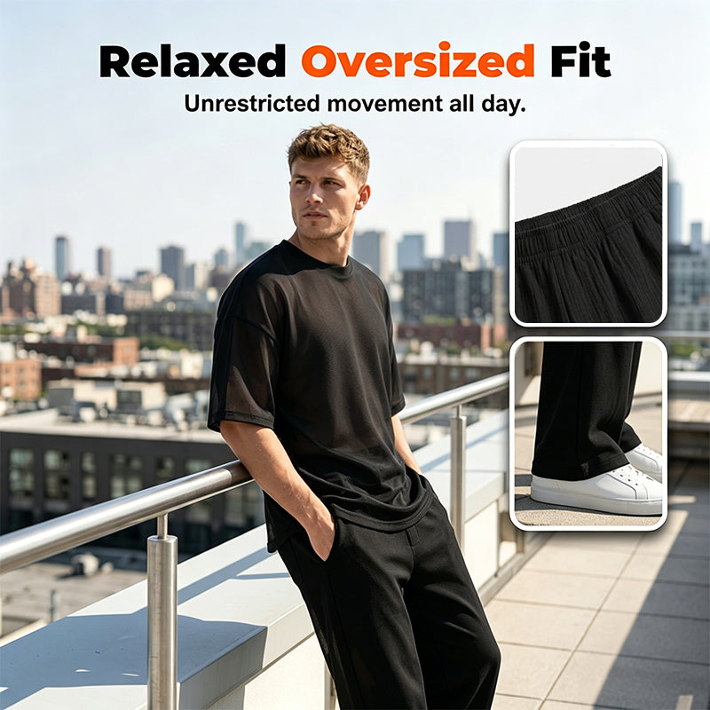 FlexStyle – Men’s Wide-Leg Two-Piece Set