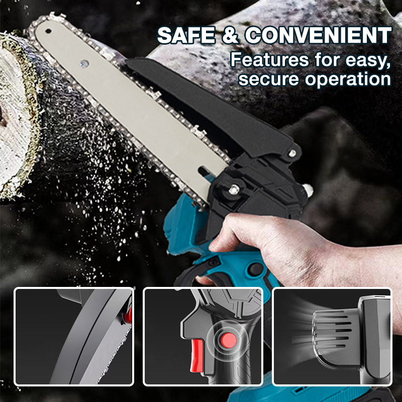 TimberX – Portable Cordless Mini Chainsaw