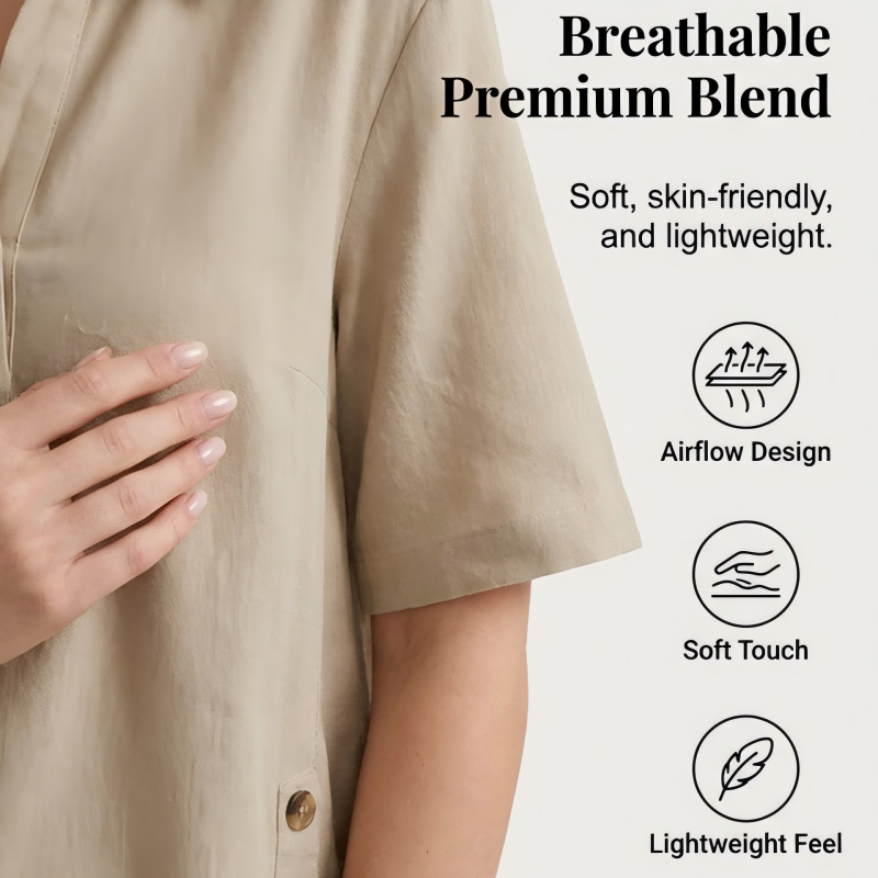 SoleaGrace – Relaxed Summer Top & Shorts Set