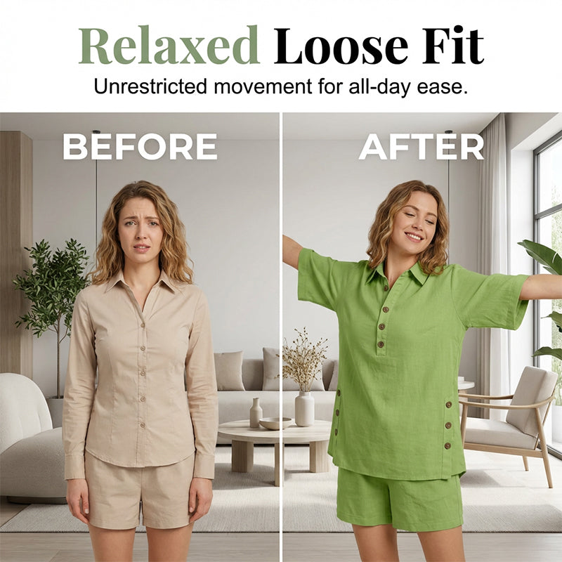 SoleaGrace – Relaxed Summer Top & Shorts Set