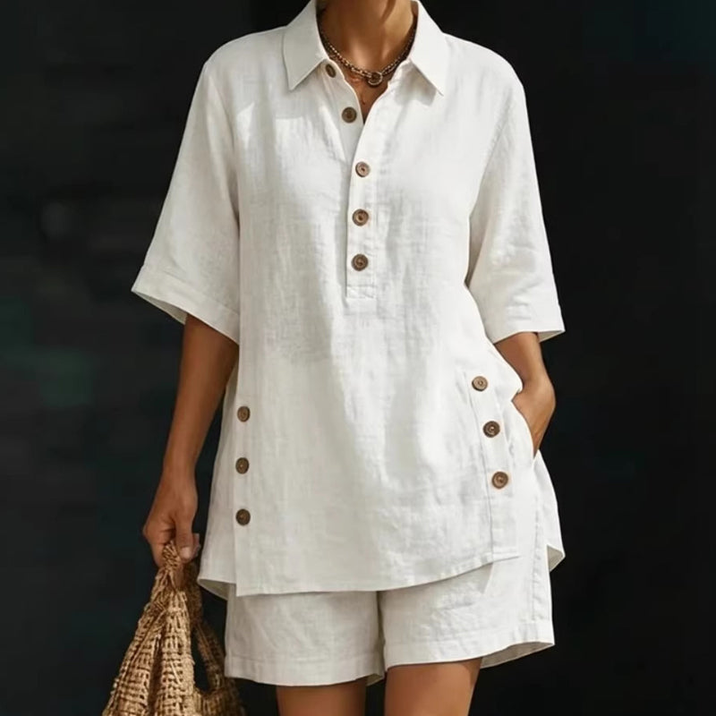 SoleaGrace – Relaxed Summer Top & Shorts Set