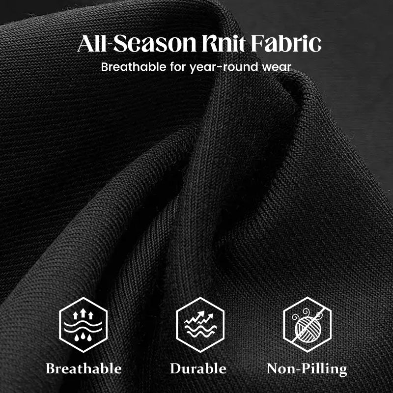 UrbanEase – Men’s Elastic Waist Straight-Leg Pants