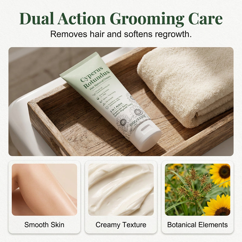 SilkBloom – Cyperus Botanical Hair Removal Cream