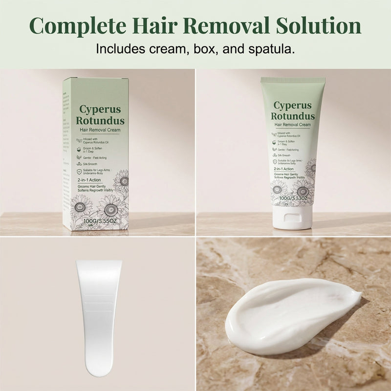 SilkBloom – Cyperus Botanical Hair Removal Cream