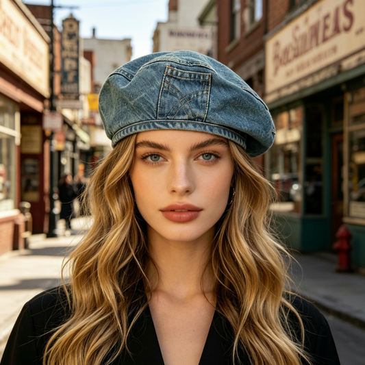 ParisMuse - Vintage Denim Beret