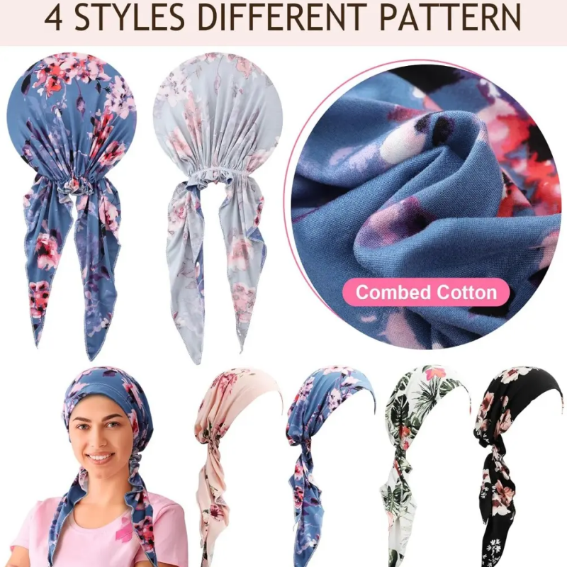 FloraLuxe – Women’s Elegant Floral Head Turban