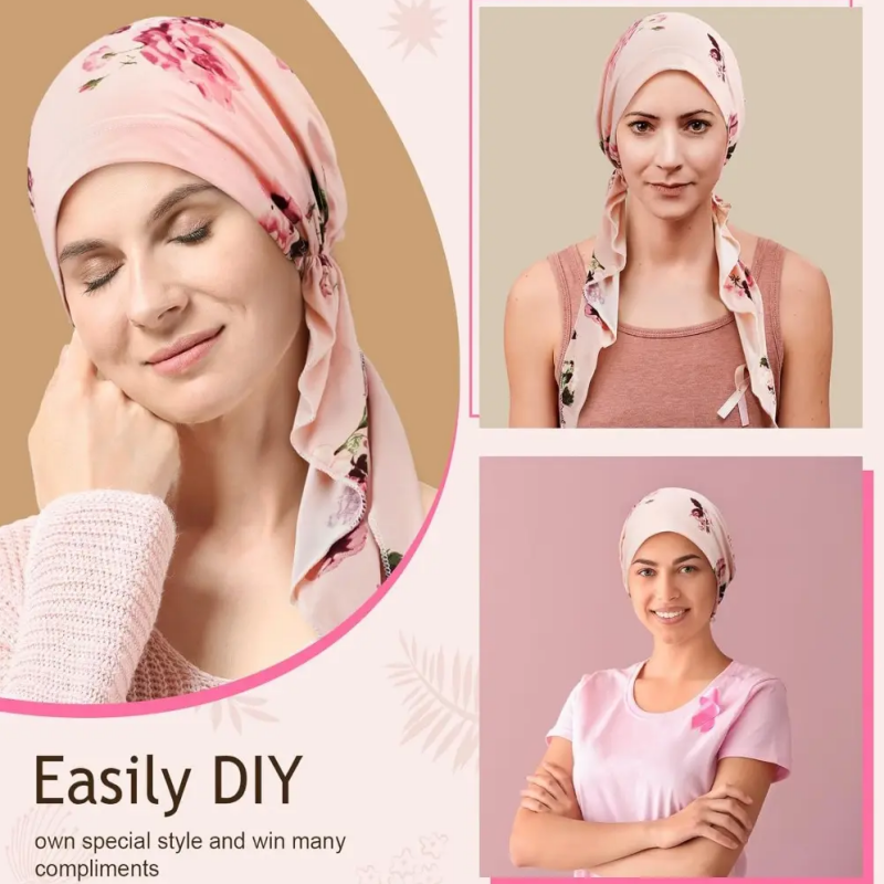 FloraLuxe – Women’s Elegant Floral Head Turban