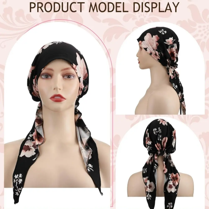 FloraLuxe – Women’s Elegant Floral Head Turban