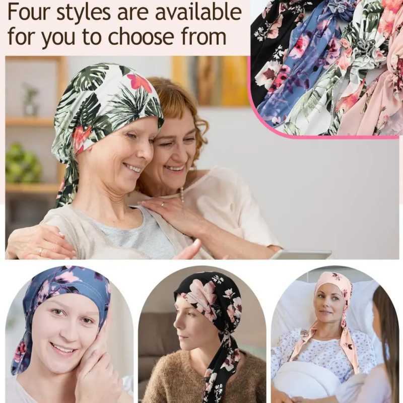 FloraLuxe – Women’s Elegant Floral Head Turban