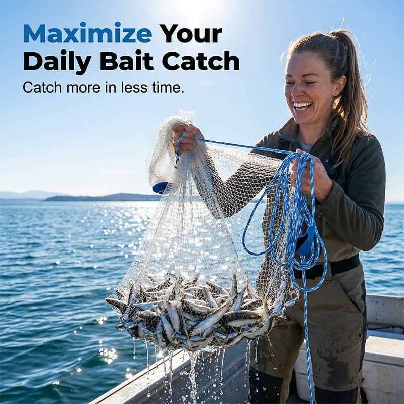 CastVanta – Easy-Throw Weighted Fishing Cast Net