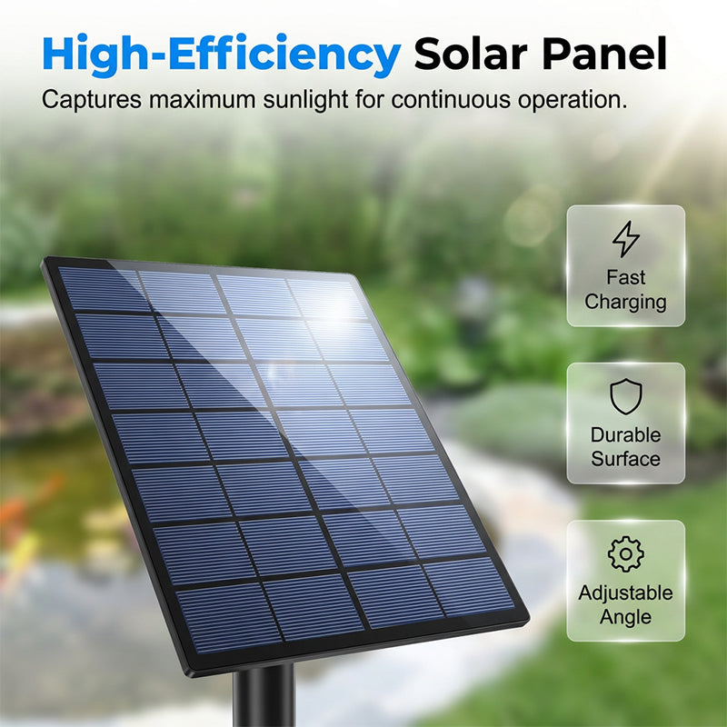 AquaSolace – Solar Pond Aerator With Air Pump