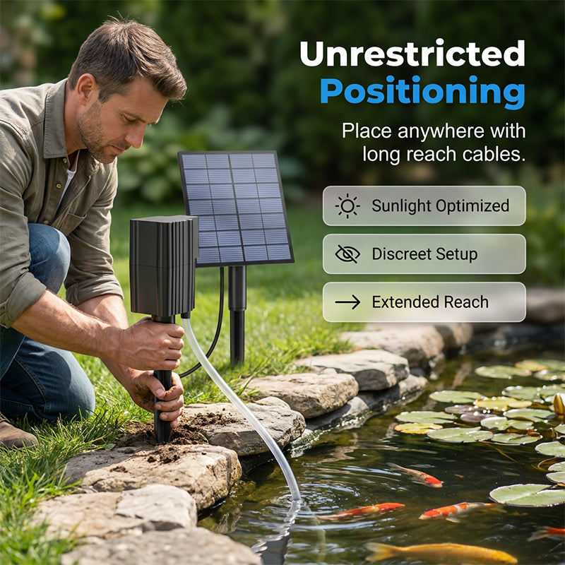 AquaSolace – Solar Pond Aerator With Air Pump