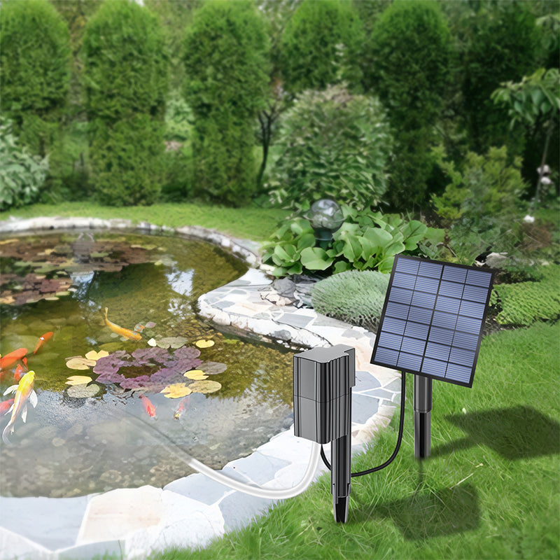 AquaSolace – Solar Pond Aerator With Air Pump