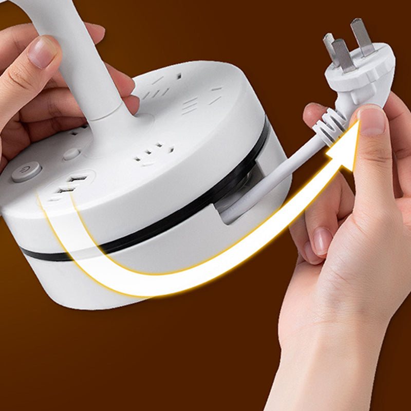 PowerGlow – 3-Outlet Power Strip Desk Lamp