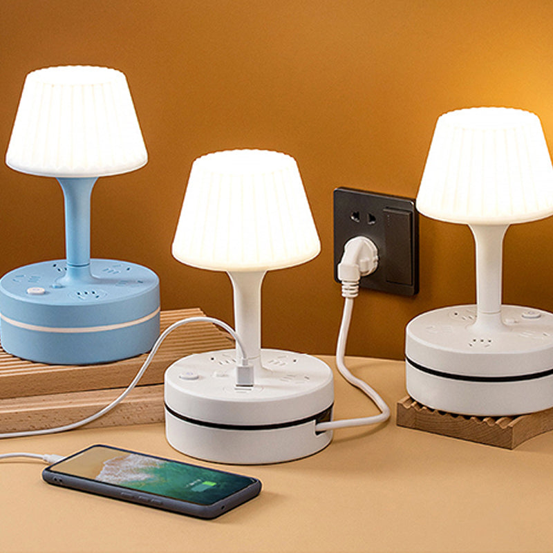 PowerGlow – 3-Outlet Power Strip Desk Lamp