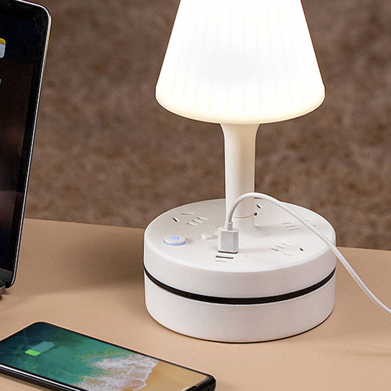 PowerGlow – 3-Outlet Power Strip Desk Lamp